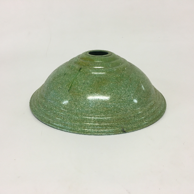 LAMPSHADE, Hanging Light - Chinaman Hat Style, Small 20cm Green Bakelite